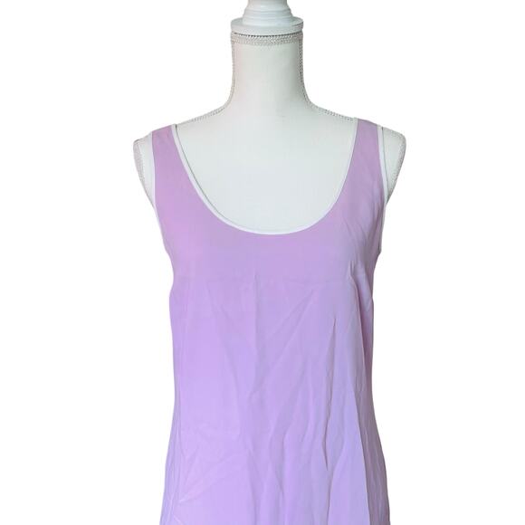 AMANDA UPRICHARD Sarai Layered Ruffle Sleeveless Mini Dress in Lavender Pink-S - Picture 3 of 9